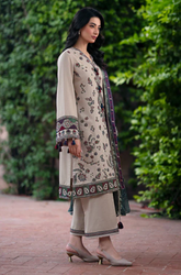 Jazmin - 3PC Lawn Embroidered Suit - FFU0178 - Farakh Fabrics